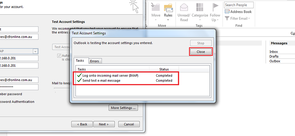 Step 12/13. How do I set up my email in Microsoft Outlook 2013/365?