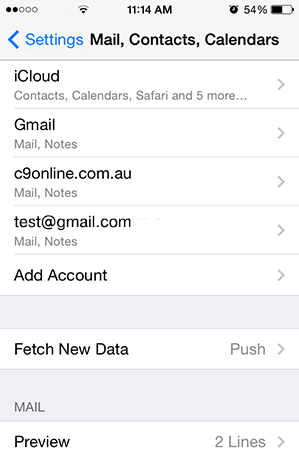 Step 9/11. How do I set up my email account using IMAP for Apple iPhone for Google mail?