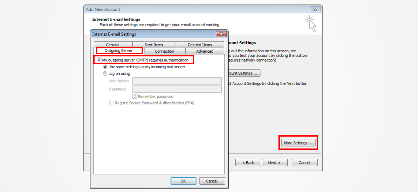 Step 8/12. How do I set up my email in Microsoft Outlook 2010?