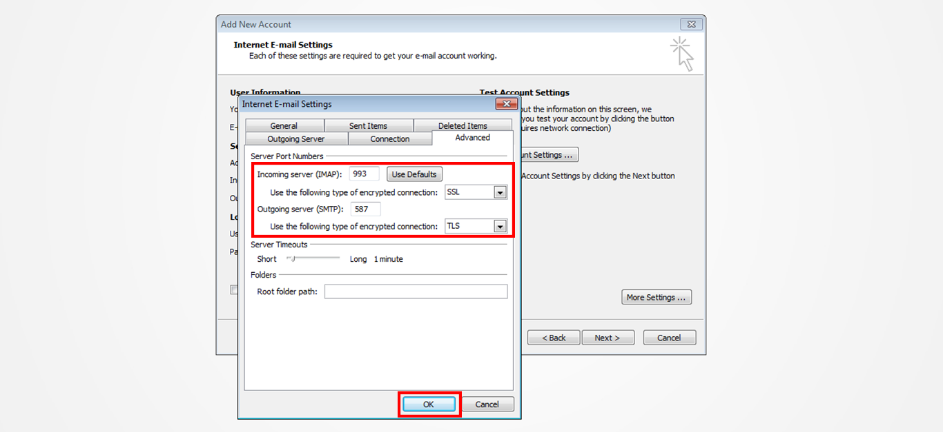 Step 9/12. How do I set up my email in Microsoft Outlook 2010?