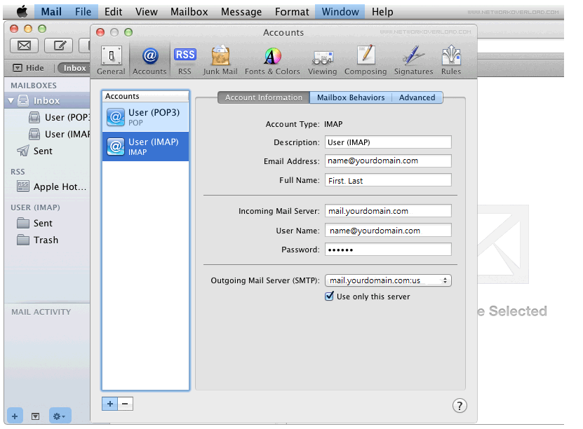 Step 4/6. How do I set up my FX mail account in Apple Mail?