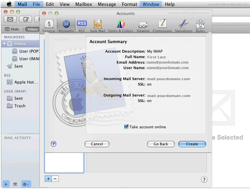 Step 6/6. How do I set up my FX mail account in Apple Mail?